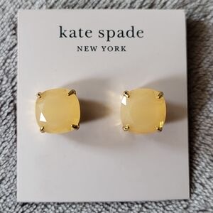 Kate Spade Lemon Yellow Stud Earrings